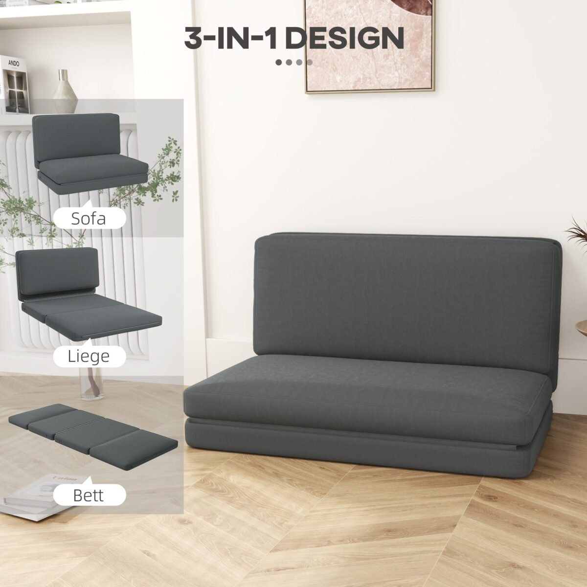 Transformuojama modulinė sofa-lova