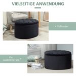 Ovalus minkštasuolis-daiktadėžė su velveto imitacijos audiniu