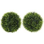 UV spinduliams atsparus dirbtinių cedro augalų rinkinys (2 vnt.)