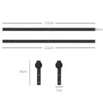 Stumdomų durų sistema su tyliu ir sklandžiu veikimu 244 cm