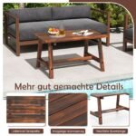 Stačiakampis lauko staliukas iš masyvmedžio (Ruda)