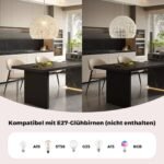 Pakabinamas šviestuvas reguliuojamo aukščio pintas iš popieriaus (Smėlio)