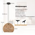 Rankomis austas pakabinamas šviestuvas su reguliuojamu aukščiu (Ruda)