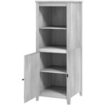 Siaura sodo įrankių spinta su reguliuojamomis lentynomis