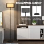 Pastatomas šviestuvas su kojiniu jungikliu