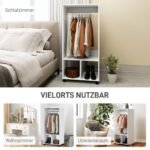 Atvira mobili drabužių spinta