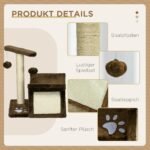 Maža kačių draskyklė su besisukančiais žaisliniais kamuoliukais