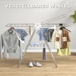 Lauko ir vidaus skalbinių džiovykla su ištraukiamais strypais