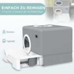 Kačių tualetas su ištraukiamu padėklu ir dvejomis angomis