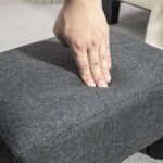 Daugiafunkcis pufas su liną imituojančiu audiniu