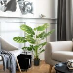 Tikroviškas dirbtinis augalas Monstera Deliciosa 120 cm