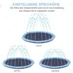 Sulankstomas šunų baseinas su vandens purkštuku