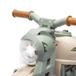 Vaikiškas elektrinis triratis motociklas su muzika ir burbulų funkcija