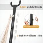 Pakabinama kėdė su stovu ir 6 padėčių aukščio reguliavimu (Pilka)