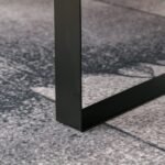 Modernus žurnalinis staliukas su stalčiumi ir atvira lentyna