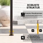 Grilio pavėsinė su LED apšvietimu ir dvigubu stogu