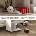 C formos šoninis staliukas su ratukais