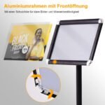 Reguliuojamo aukščio informacinis stendas (Juoda)