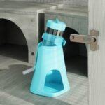 Medinis keturių aukštų hamsterio narvas su giliu padėklu