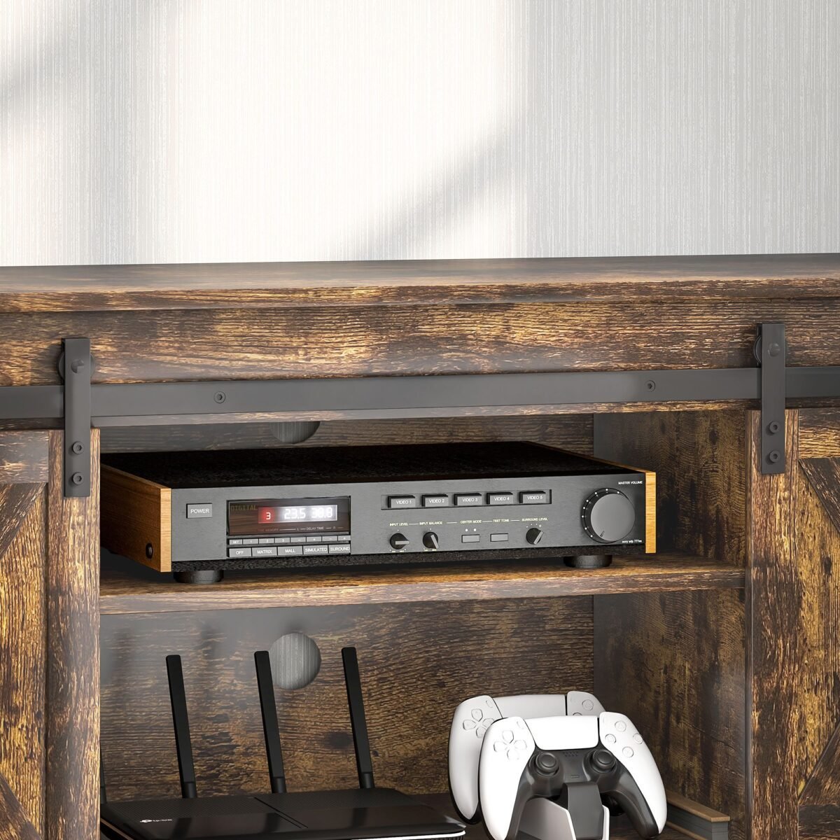 Pramoninio dizaino žema TV spintelė iki 60 colių televizoriams