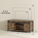 Pramoninio dizaino žema TV spintelė iki 60 colių televizoriams