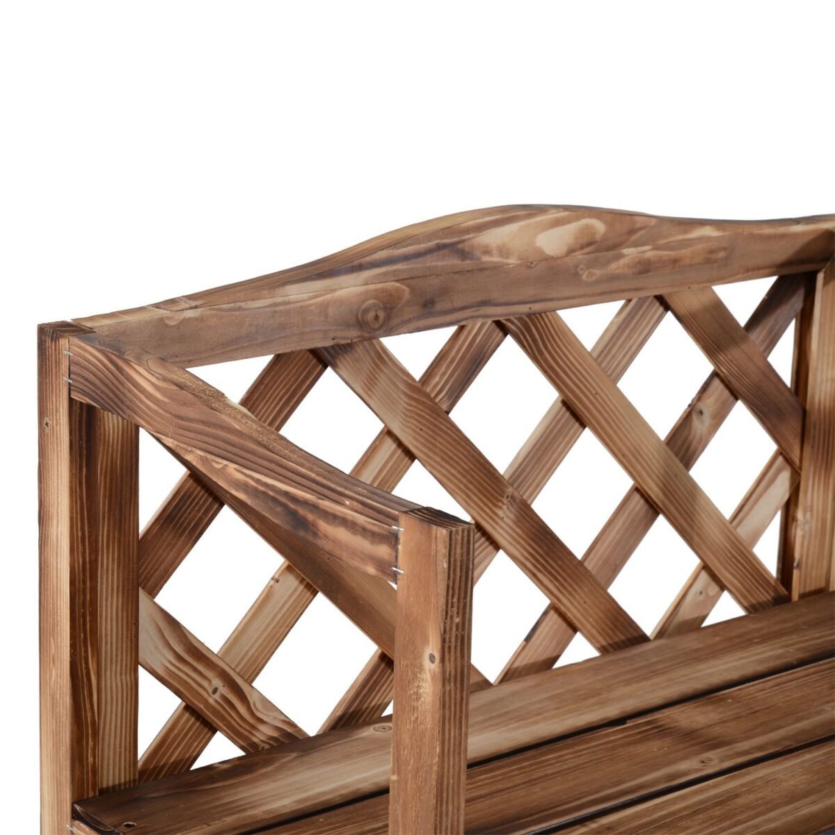 Trijų pakopų augalų lentyna iš kėnio medienos