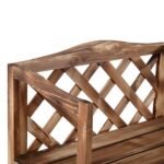 Trijų pakopų augalų lentyna iš kėnio medienos