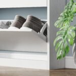 Siaura batų spintelė su 3 atverčiamais stalčiais talpinanti iki 12 porų batų