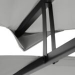 3x4 m paviljonui skirtas atsparus vandeniui pakaitinis stogas su dviejų lygių konstrukcija