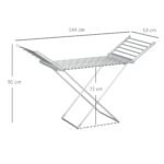 Elektrinis sulankstomas džiovinimo stovas, 144 cm ilgio