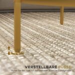 Modernaus dizaino pagalbinis staliukas su dviem lentynomis