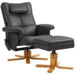 Masažinis krėslas su pufu