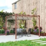 Aliuminio pergola su reguliuojamu stogu 3x3 m