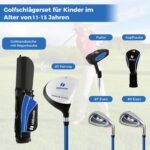 Vaikų golfo lazda komplektas (11–13 metų) (Mėlyna)