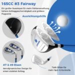 Vaikų golfo lazda komplektas (11–13 metų) (Mėlyna)