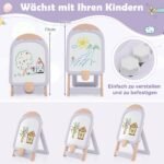 Reguliuojamo aukščio vaikiška mokyklinė lenta su kėdute (Violetinė)