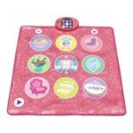 Interaktyvus šokių ir muzikos kilimėlis vaikams su 5 žaidimo režimais (Rožinė)