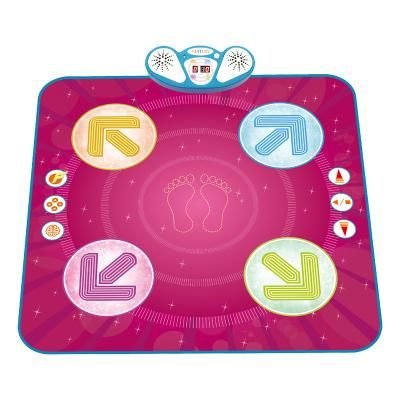 Interaktyvus šokių kilimėlis vaikams su muzika ir atminties žaidimu (Rožinė)