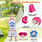 Vaikiškas kelioninis lagaminas ir kuprinė (Rožinė)