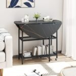 Sulankstomas valgomojo stalas (Juoda)