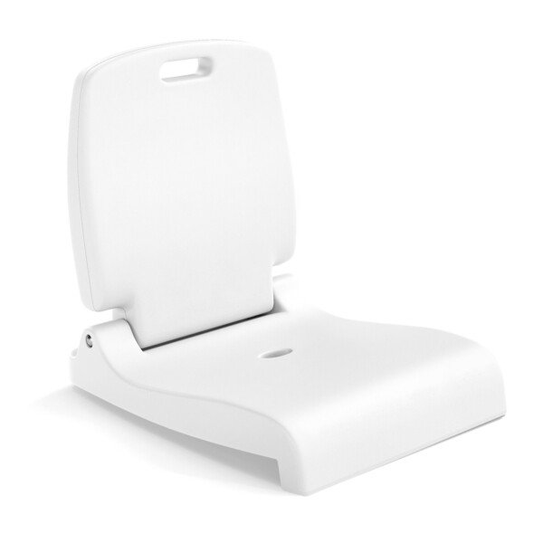 Sulankstoma nešiojama lauko kėdė su rankena ir išleidimo anga (Balta)