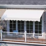 Reguliuojamo aukščio ir UV spinduliams atspari markizė balkonui (Balta)