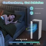 Nešiojamas oro kondicionierius 7000 BTU su vėdinimo ir drėgmės šalinimo funkcija iki 28㎡ (Juoda)