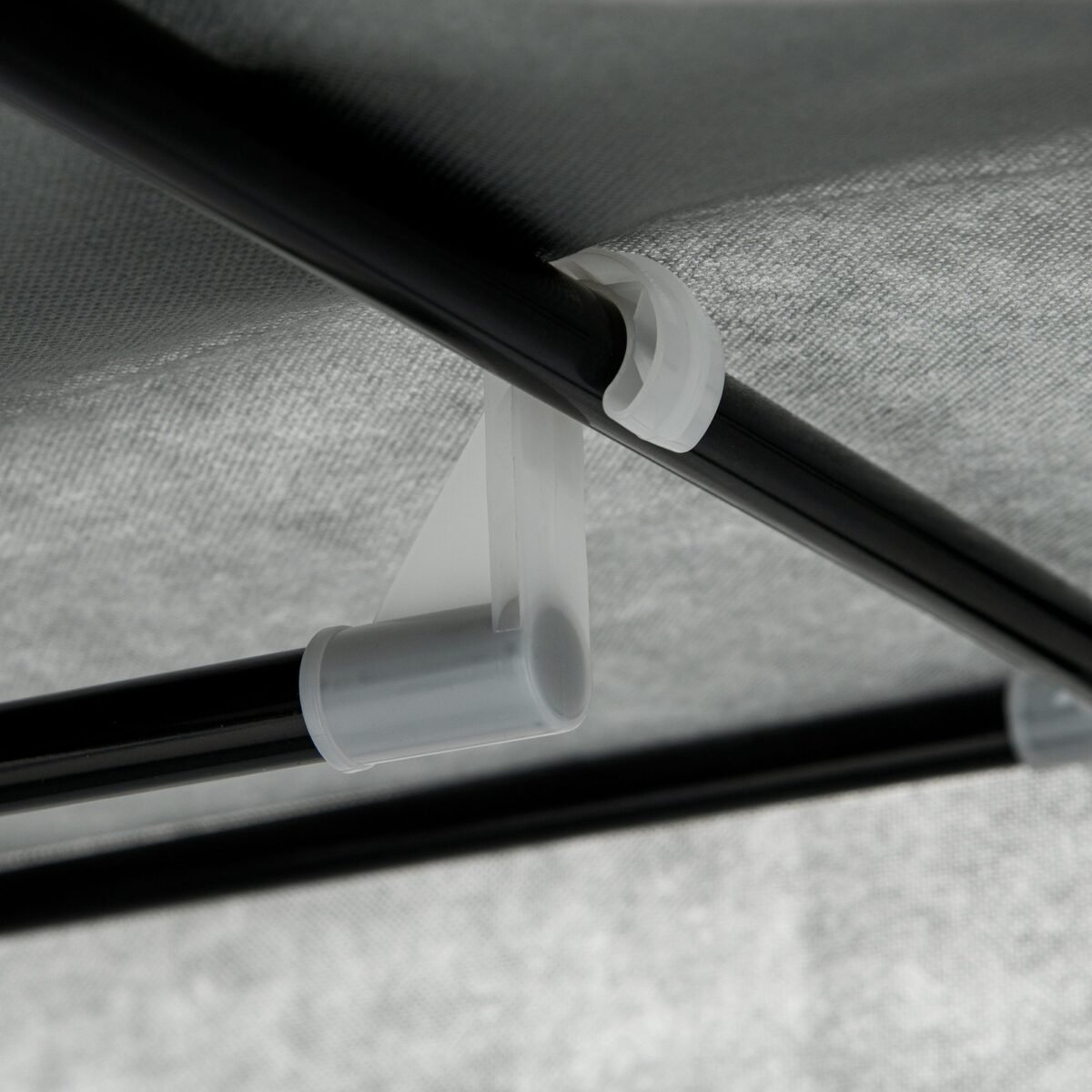 Sulankstoma audininė drabužių spinta su 1 kabykla ir 6 lentynomis