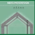 Kompaktiškas šiltnamis su polikarbonato plokštėmis ir reguliuojamu stogu