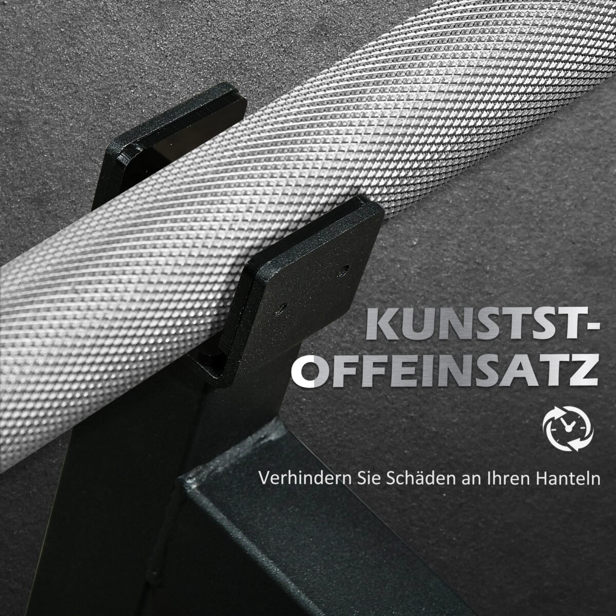 Hantelio keliklis su neslystančia rankena