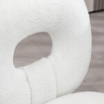 Reguliuojamo aukščio biuro kėdė su tedžio fliso apmušalu