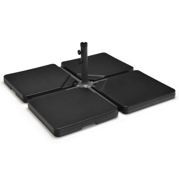marktschirmst_nder-np10621_1_ Kvadratinis skėčio stovas su užpildu 52 L 78 kg (Juoda)