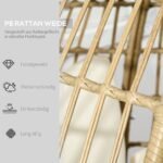 Pinta lounge kėdė su minkštomis pagalvėlėmis