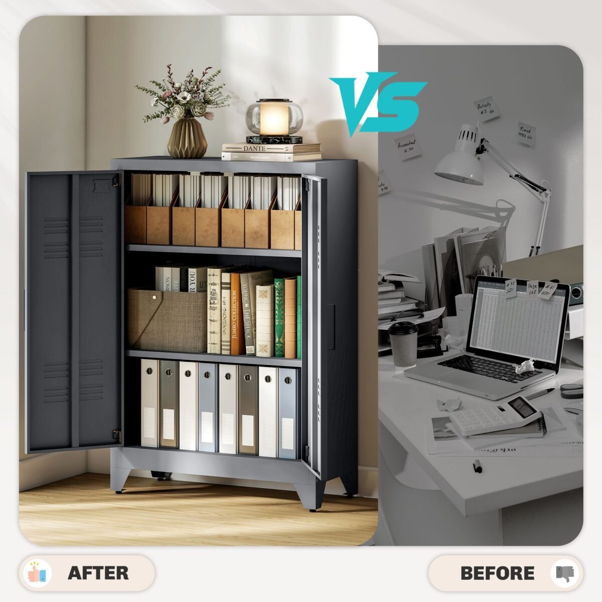 Universali metalinė spinta su ventiliuojamomis durelėmis ir reguliuojamomis lentynomis